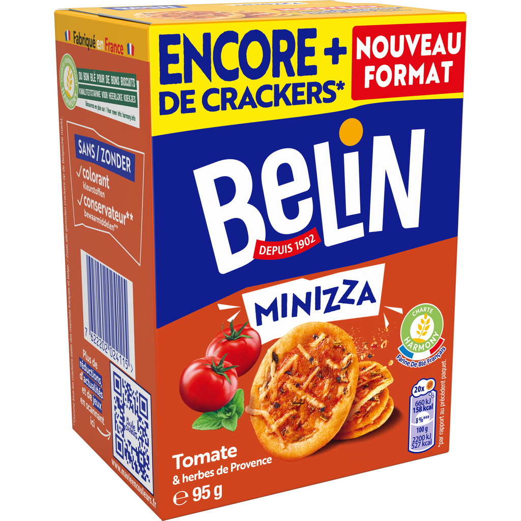 Belin Crackers Minizza Tomate 95g