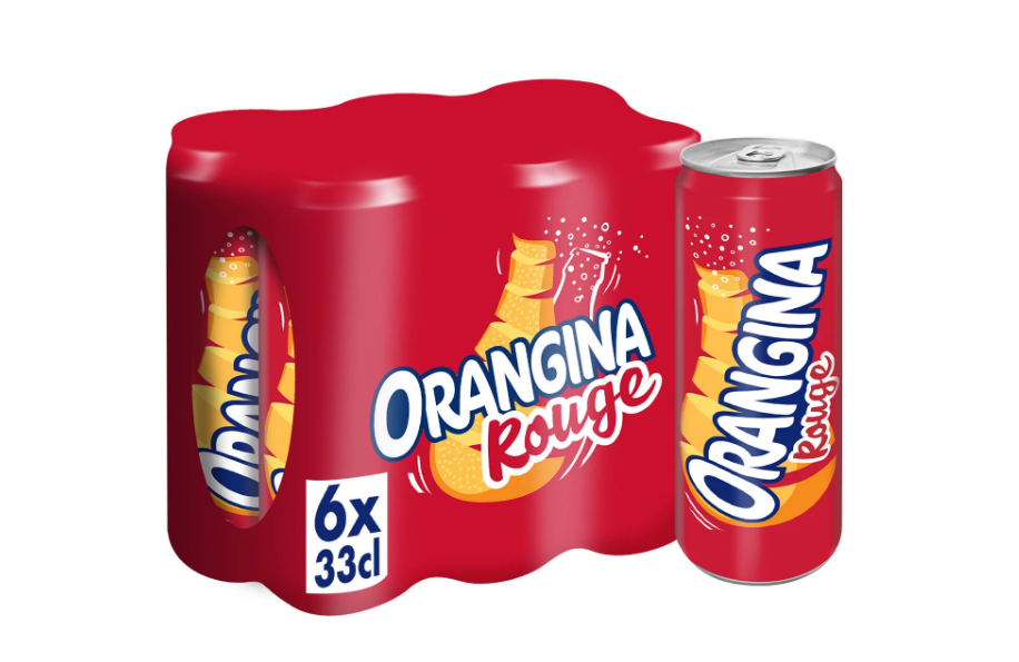 Orangina Rouge Slim Can Pack 6x33cl