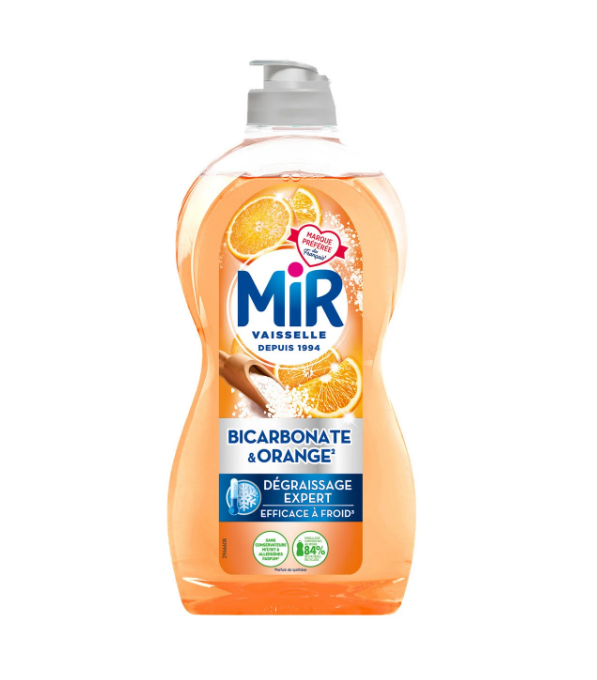 Mir Vaisselle Bicarbonate & Orange 450ml