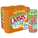 Oasis Peach Iced Tea Sleek Can 6x33cl