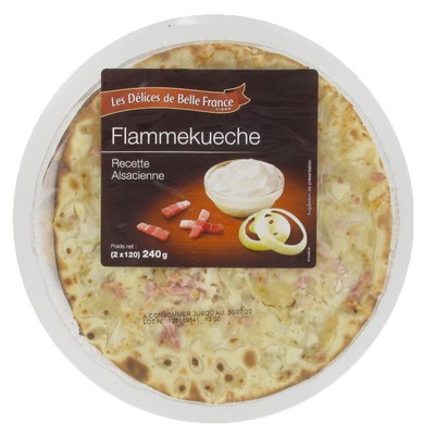FLAMMEKUECHE X 2 DBF BARQUETTE 240 G 