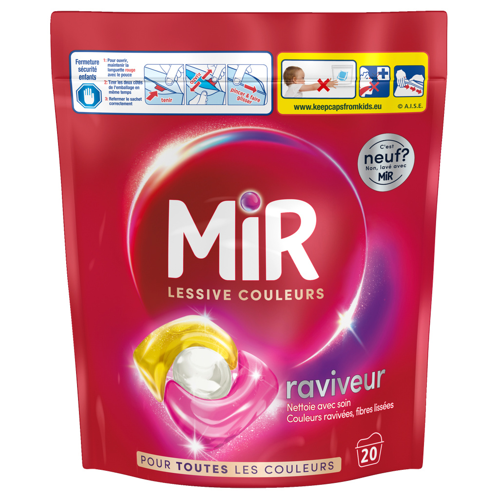 X20 LESSIVE CAPS RAVIV COULEURS MIR