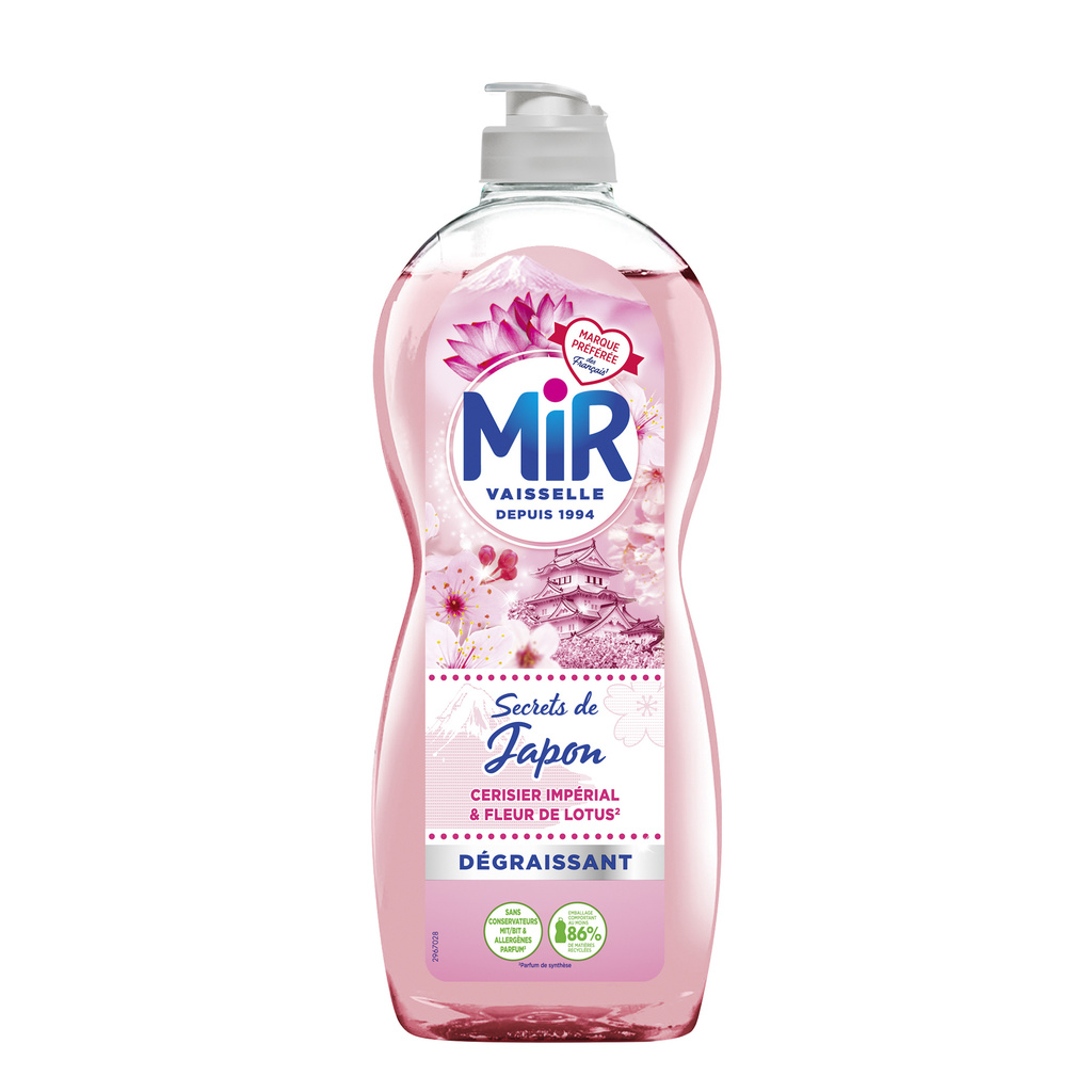Mir Dishwashing Liquid Secrets of Japan Lotus Flower & Imperial Cherry 675ml