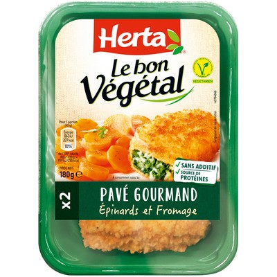 180G PAVE EPINARD FROMAGE GARDEN GOURMET