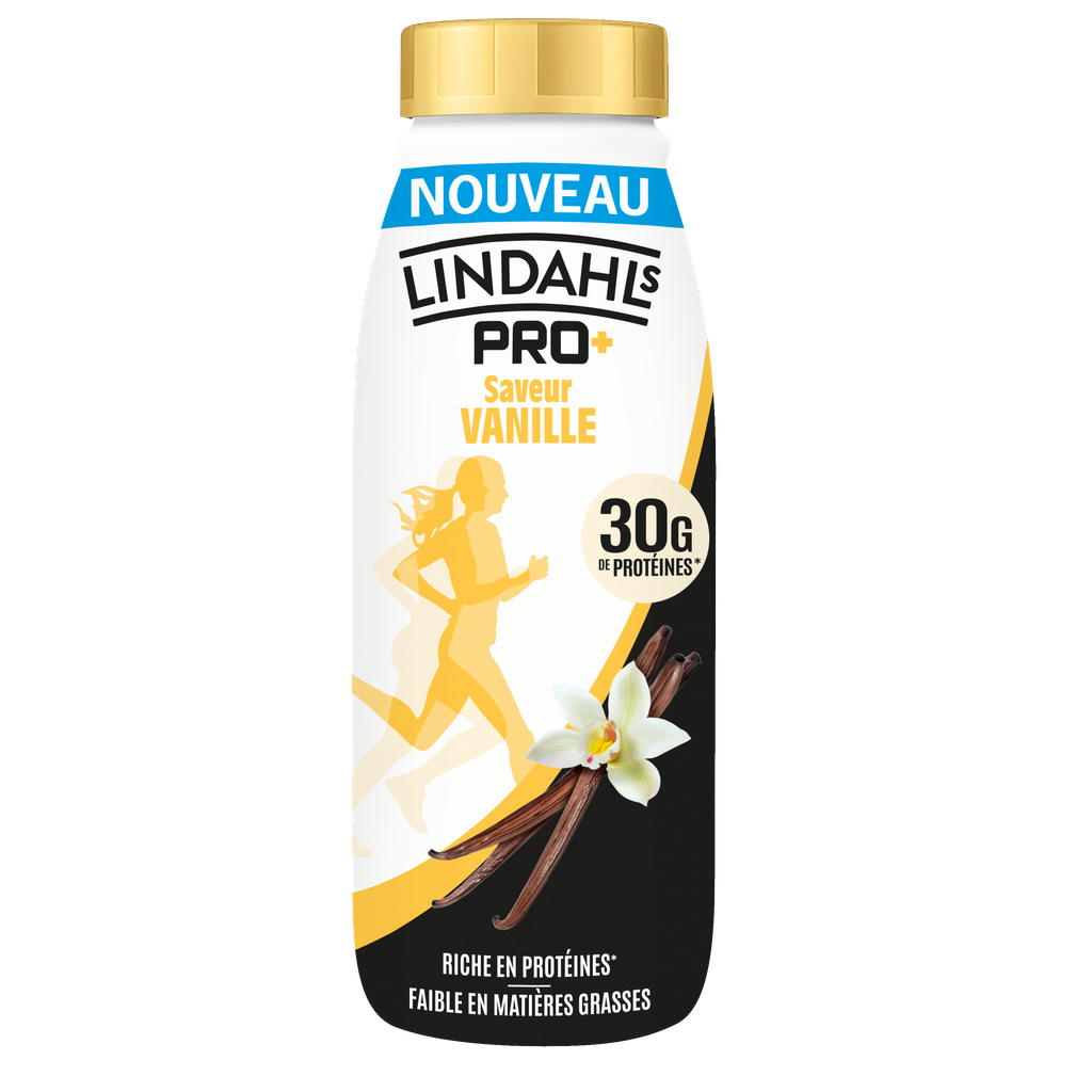 Boisson lactée  Protéinée vanille  LINDAHLS PRO + UHT bouteille 50CL