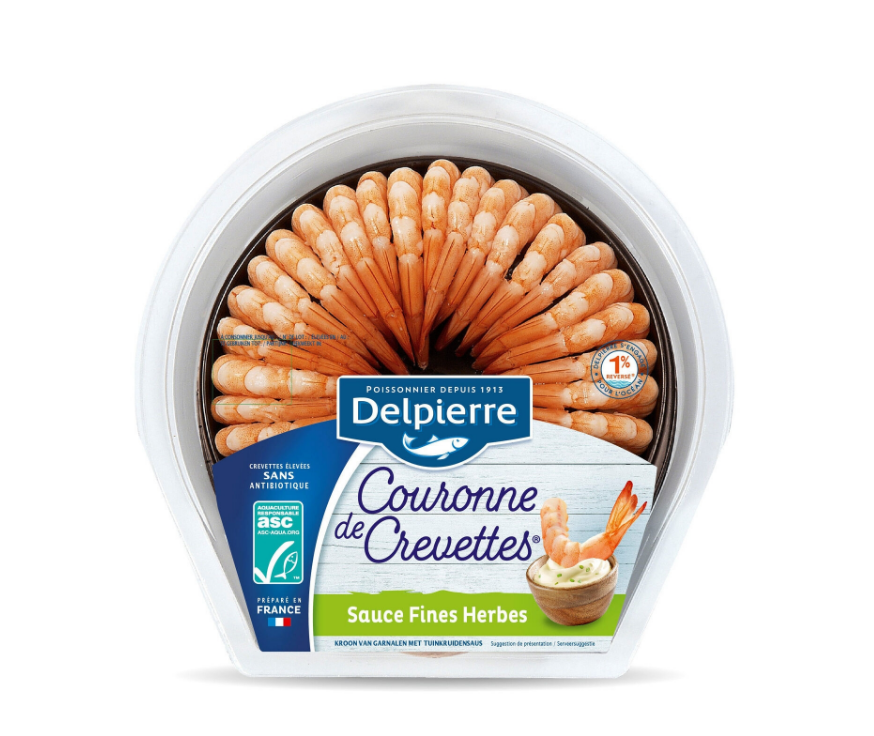 Shrimp Ring with Fine Herb Sauce, 130 g