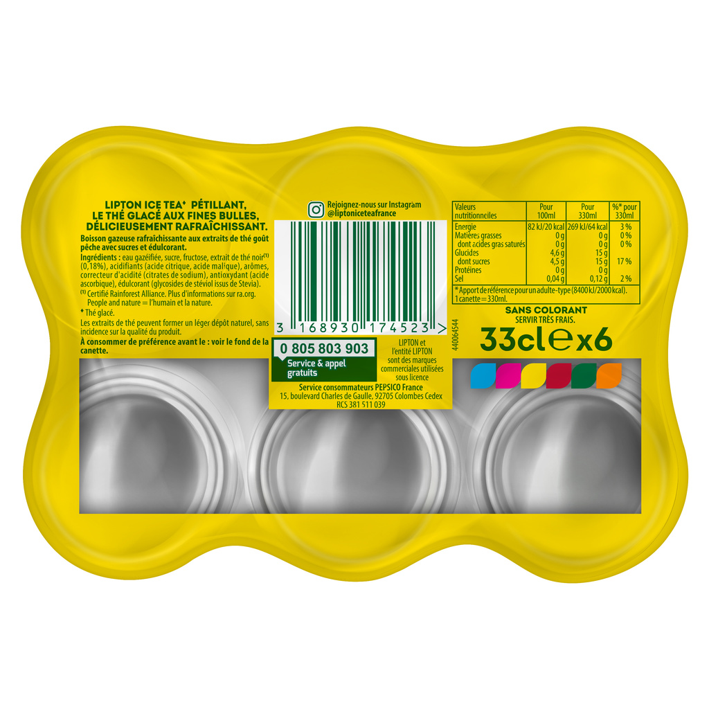 LIPT PETILLANT PECHE SLK CAN 6x33CL