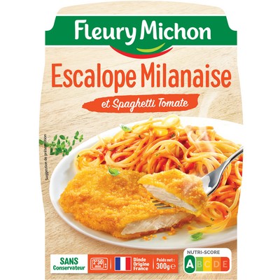 Milanese Escalope, Spaghetti with Tomato Sauce