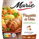 Paupiette de veau, jardinière de légumes, jus cuisiné aux oignons 300g MARIE