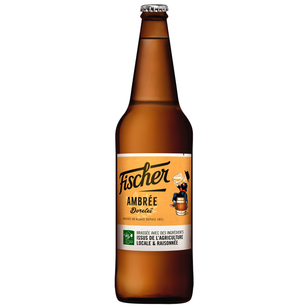 Fischer Doreleï Ambrée d'Alsace 66cl bouteille 6,3°