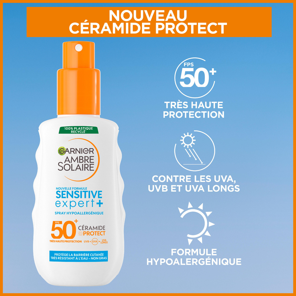 AMBRE SOLAIRE SA ADULT SPR150ML IP50+