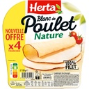 HERTA Blanc Poulet Nature x4 -120g