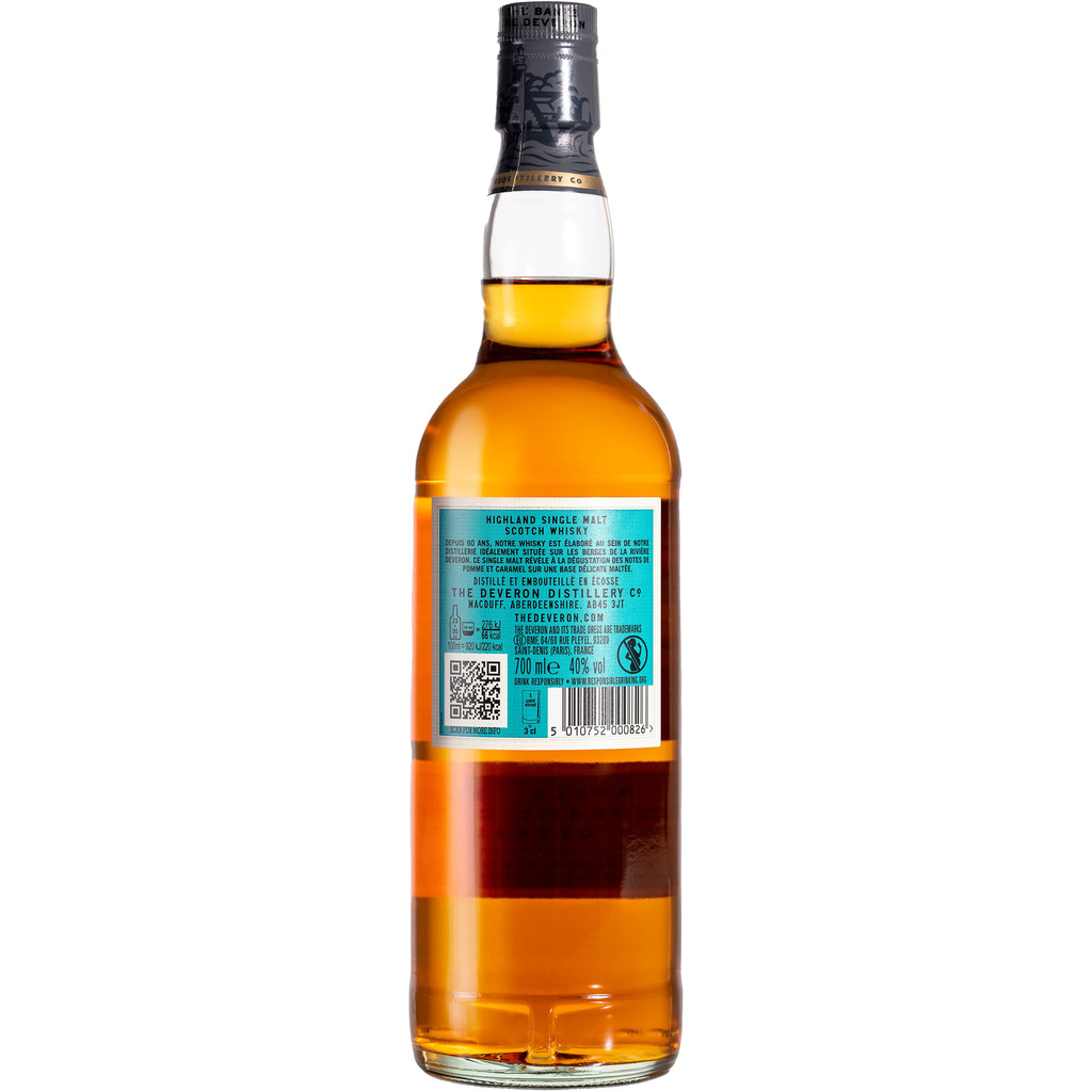 Whisky Single Malt The Deveron 10 ans d'âge 70cl - 40°