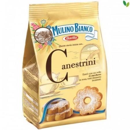 MULINO BIANCO CANESTRINI BUTTER COOKIES WITH POWDERED SUGAR 200G