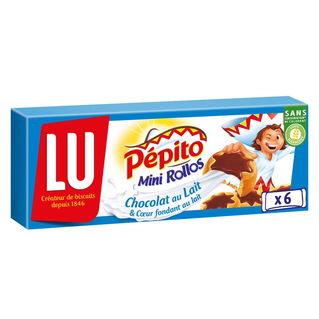 Pépito Mini Rollos Au Lait 225g