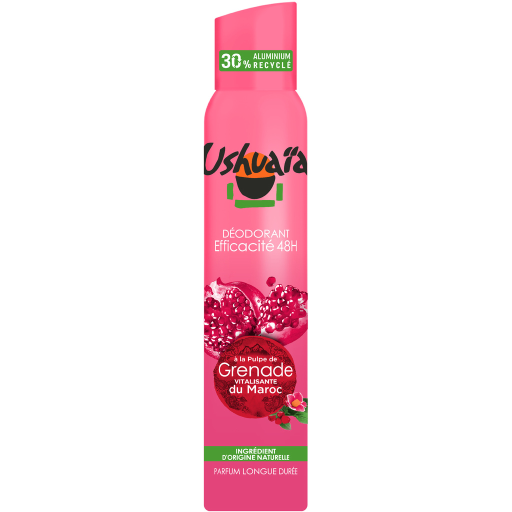 Ushuaïa Women's Energizing Pomegranate Deodorant Spray 200ml