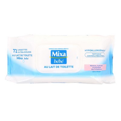 X48 LINGETTE BEBE LAIT DE TOILETTE MIXA