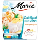 Cabillaud sauce citron, Riz aux petits légumes, crème fraîche et zestes de citron 290g MARIE 						
