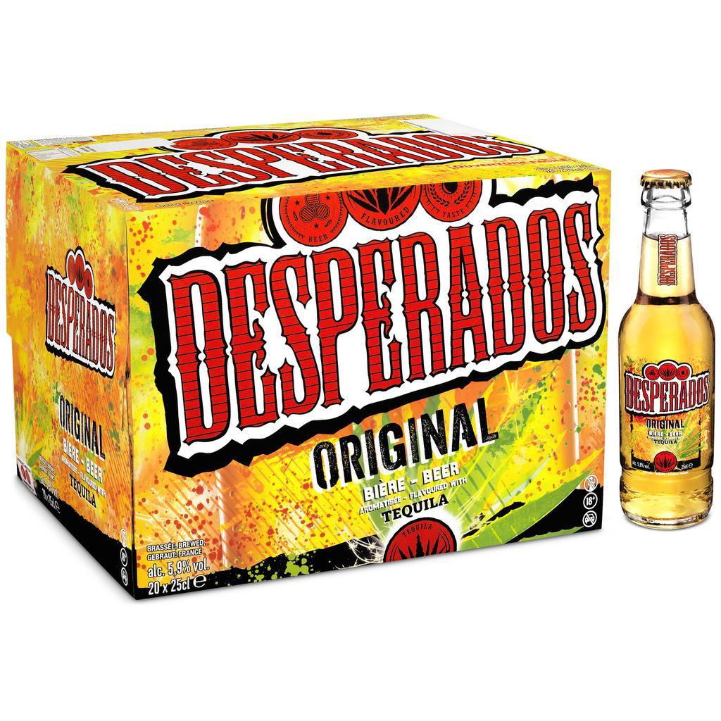 Desperados Original – Beer Flavoured with Agave Spirit – 20x25cl – 5.9%