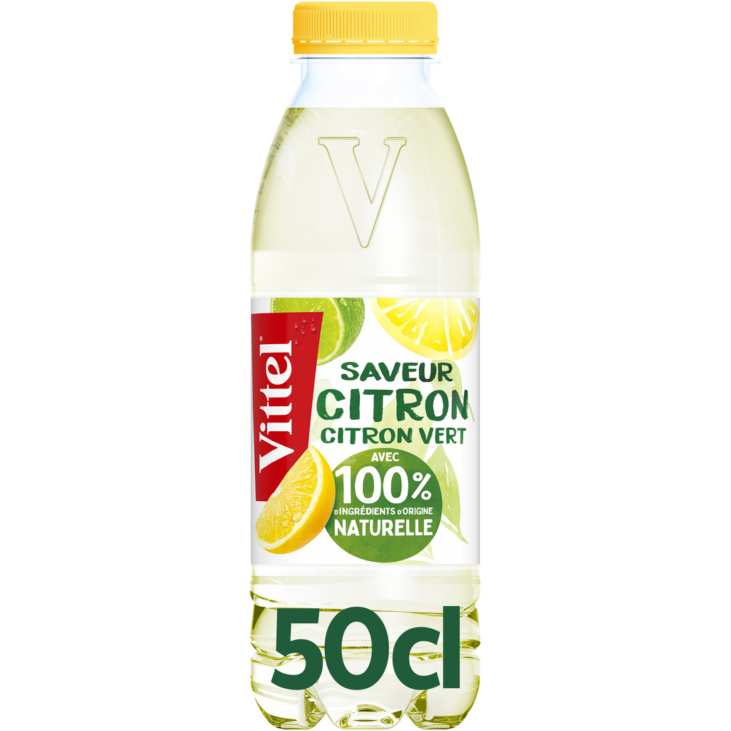 VITTEL ARO eau aromatisée Citron-Citron vert 50cl