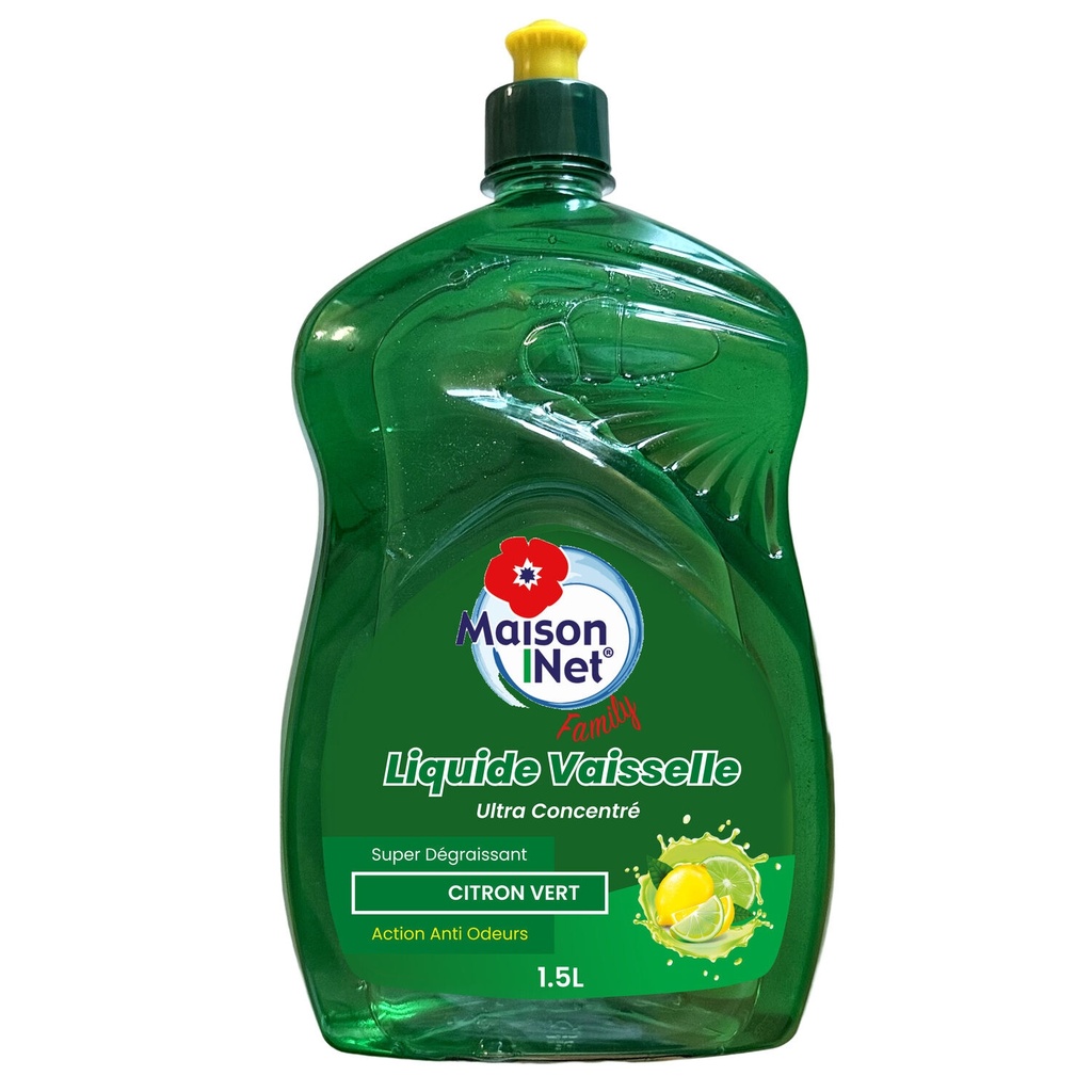 1.5L Lime Dishwashing Liquid Maison Net