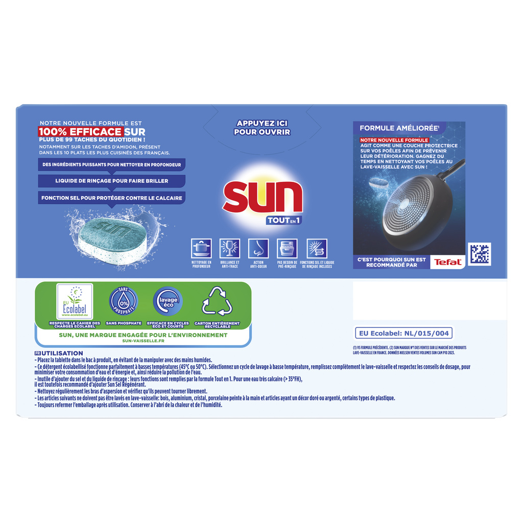 Sun All-in-1 Dishwasher Tablets x24