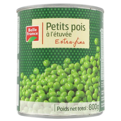 Belle France Petits Pois à l'Étuve 4/4 800g