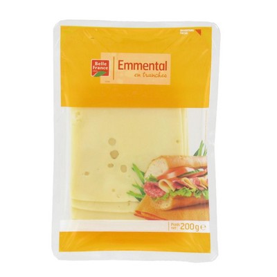 Sliced Emmental Cheese BF Tray 200g