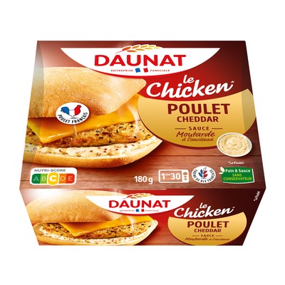 BURGER LE CHICKEN Poulet français DAUNAT 180G