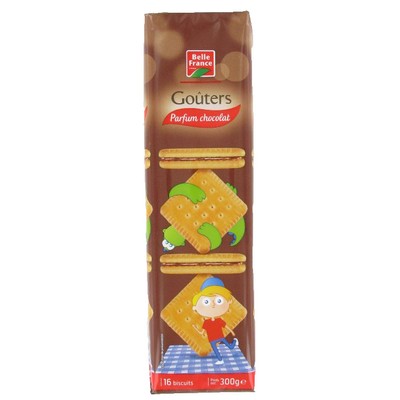 Chocolate Flavored Square Snack x16 Belle France 300g