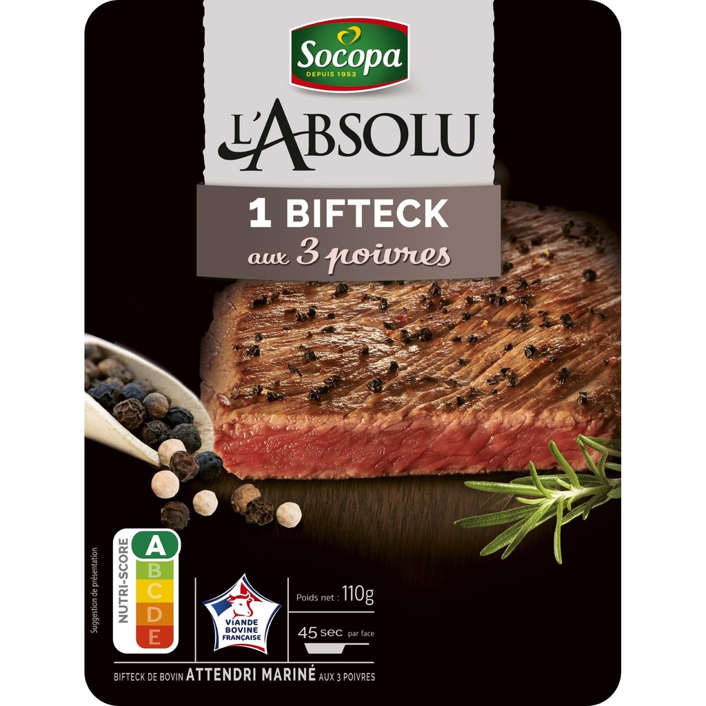 110G BIFTECK AUX 3 POIVRESOCOPA
