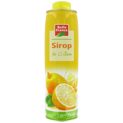 Belle France Lemon Syrup 75cl Canister