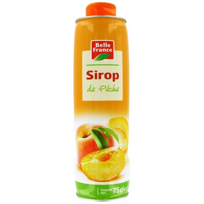 BF Peach Syrup Bottle 75cl