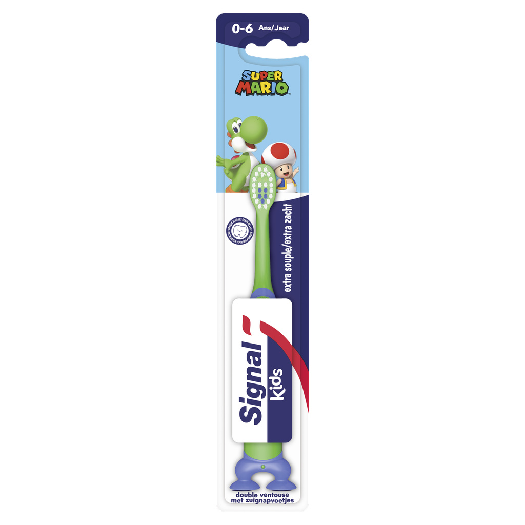X1 BROSSE A DENTS VERT KIDS MARIO SIGNAL