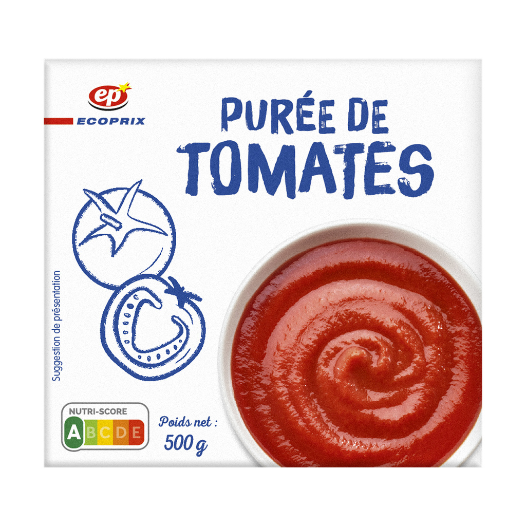PUREE DE TOMATES EP BRIQUE 500G