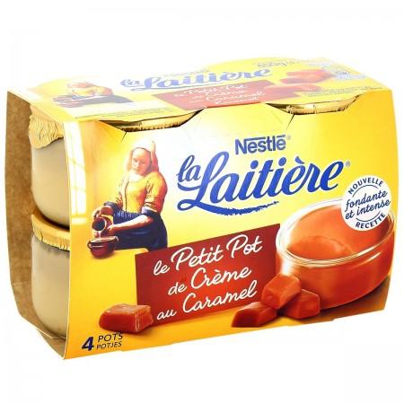 LA LAITIERE Caramel Cream Dessert Pots 4x100G
