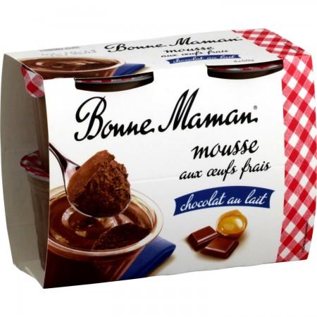 BM Mousse au Chocolat au Lait 4x50g