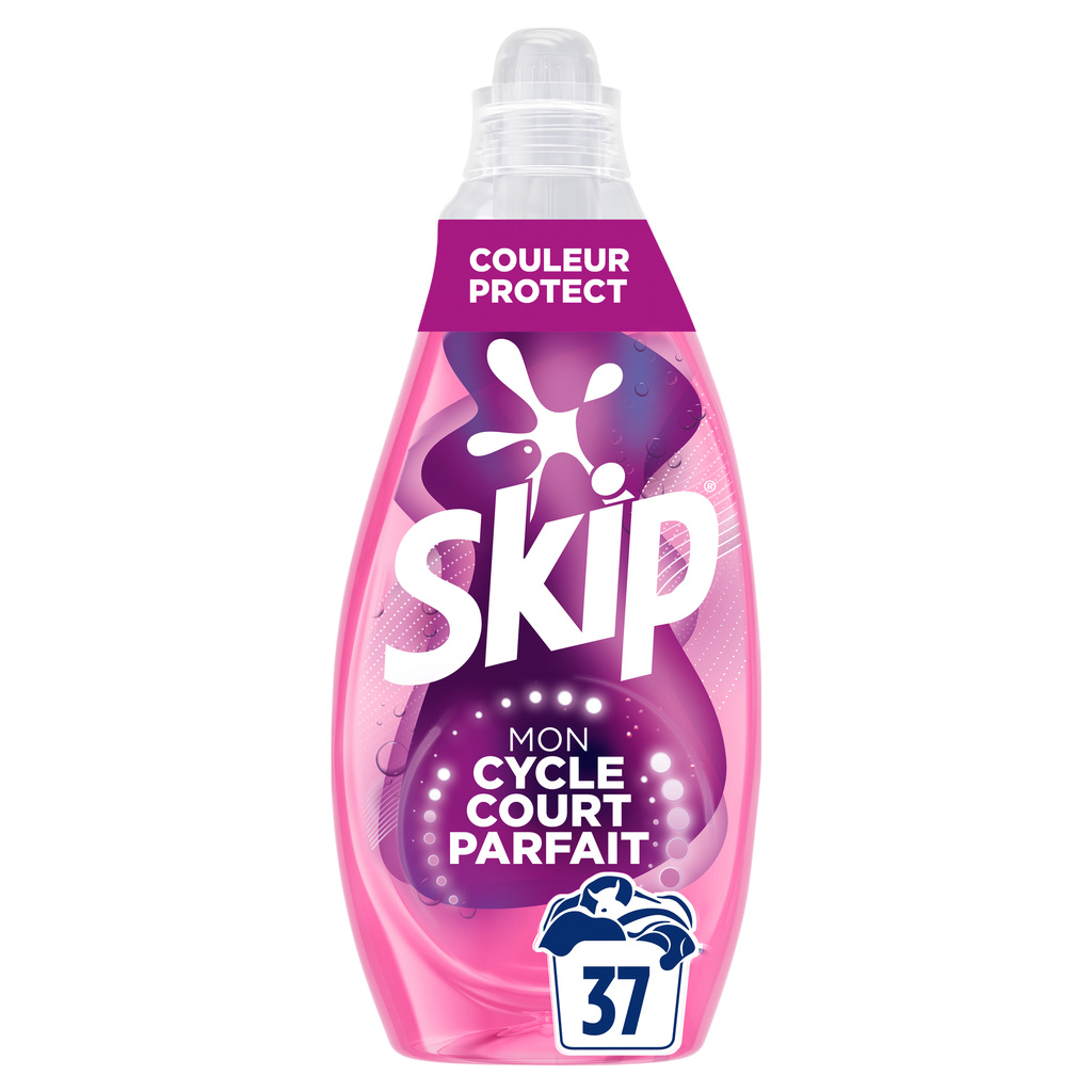 Skip Lessive Liquide Cycle Court Couleur Protect 37 Lavages