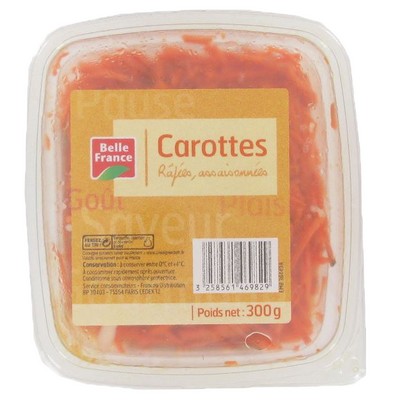 CAROTTE RAPEE BF BARQUETTE 300 G 