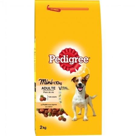 PEDIGREE ADULT MINI Croquettes à la Volaille Petit Chien Adulte inf10kg 2kg