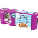 WHISKAS Fisherman’s Choice Poissons en Gelée pour Chats 4x400g