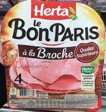HERTA Jambon Le Bon Paris à Broche 4 Tranches 140g