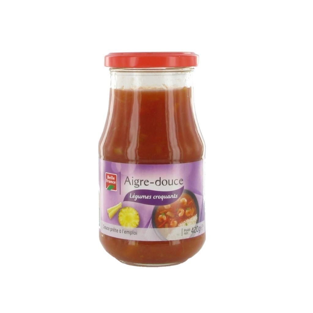 Sweet and Sour Sauce with Vegetables Belle France Glass Bottle 420g