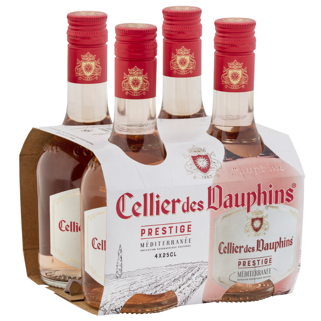 IGP Mediterranée Prestige Rosé 4x25cl Pack - Cellier des Dauphins