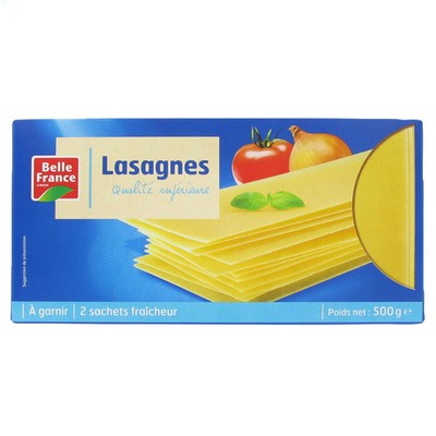 PATE LASAGNES QS BF ETUI 500 G