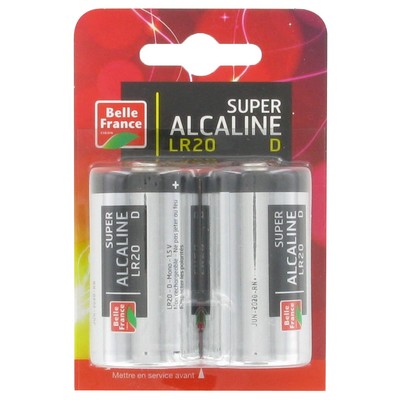 BELLE France SUPER ALCALINE LR20x2