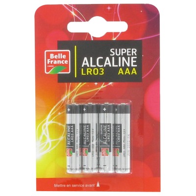 BELLE France SUPER ALKALINE LR03x4