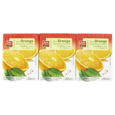 JUS D ORANGE ABC BF BRIQUETTE 6 X 20 CL