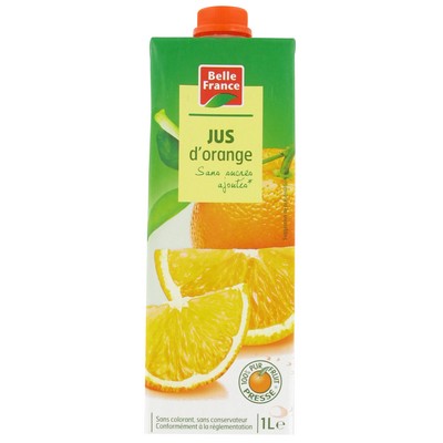 100% Orange Juice BF Carton 1L