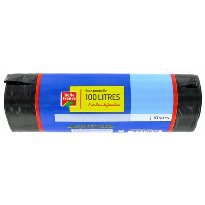 100L Trash Bags with Traditional Tie